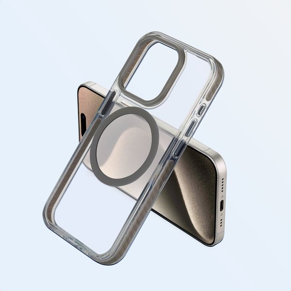 imoshion Cover Combat MagSafe Apple iPhone 15 Pro - Grigio