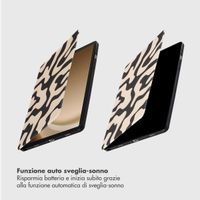 Selencia Cover per tablet Vivid Samsung Galaxy Tab A9 Plus - Art Wave Black