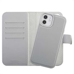 Selencia Libreria rimovibile Olyn con MagSafe Apple iPhone 12 (Pro) - Grigio