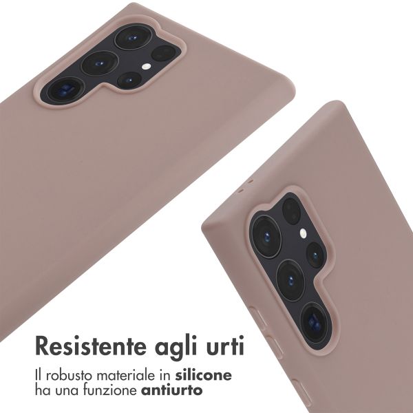 imoshion Cover in Silicone con Cordino Samsung Galaxy S24 Ultra - Sand Pink
