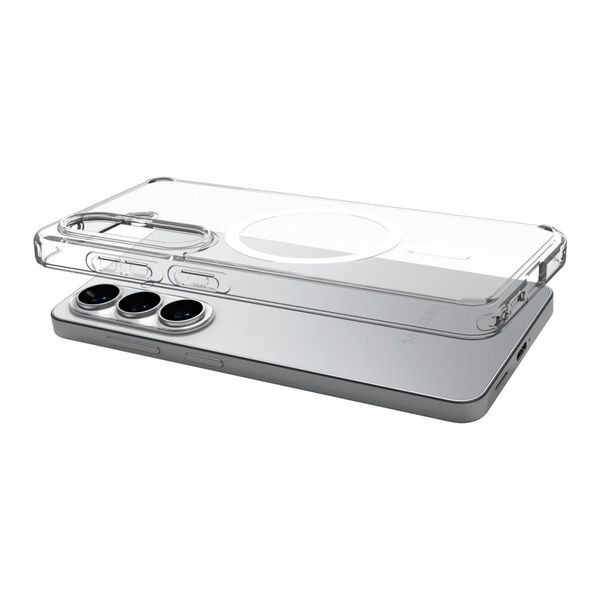 Spigen Cover Posteriore Ultra Ibrida con MagSafe Samsung Galaxy S26 - Clear / White