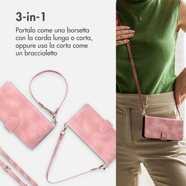 imoshion Cover a libro con Cordino Samsung Galaxy A17 (5G) / (4G) - Rosa