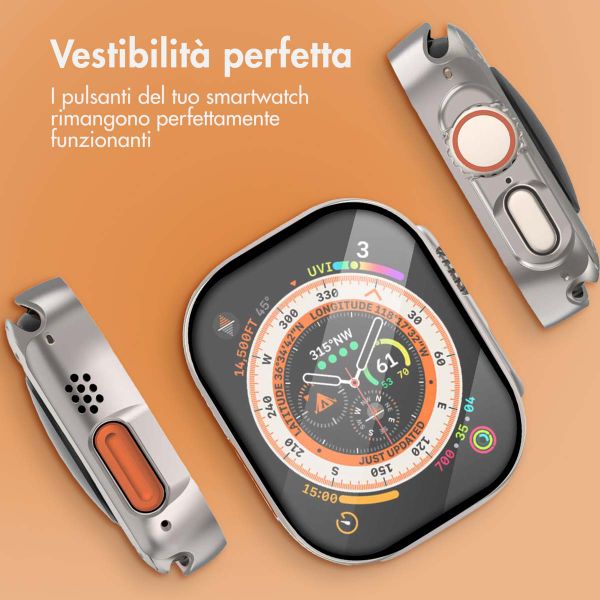 imoshion Cover rigida integrale Apple Watch Ultra / Ultra 2 / Ultra 3 - 49 mm - Titanium
