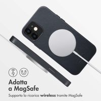 Accezz Cover in Pelle con MagSafe Apple iPhone 12 (Pro) - Onyx Black