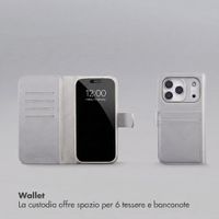 Accezz Cover a libro Edge rimovibile con MagSafe Apple iPhone 18 Pro / 17 Pro - Grigio
