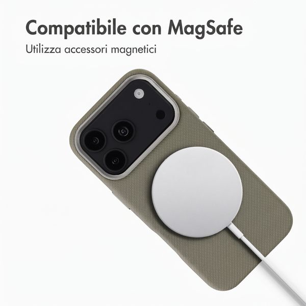 Accezz Cover Mesh con MagSafe Apple iPhone 17 Pro - Grigio scuro