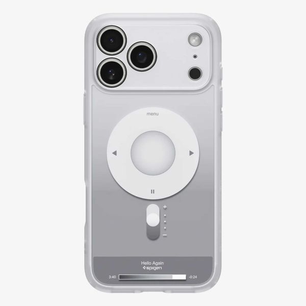 Spigen Cover Posteriore Ultra Ibrida con MagSafe Apple iPhone 17 Pro Max - Clear Silver