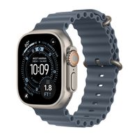 Apple Cinturino Ocean Apple Watch | 44/45/46/49 mm - Anchor Blue / Natural Titanium