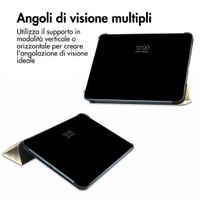 imoshion Cover Trifold Design Apple iPad 11 (2025) 11 pollici A16 / iPad 10 (2022) 10.9 pollici - Garden Stripes