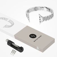Selencia Cinturino sottile in acciaio ispirato a Jubilee Apple Watch | 38/40/41/42 mm - Argento