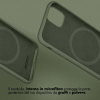Accezz Cover Posteriore in Silicone Liquido Samsung Galaxy A37 (5G) - Cooper Green