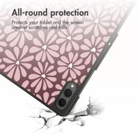 imoshion Cover Trifold Design Samsung Galaxy Tab S11 Ultra - Bloom Love Blush