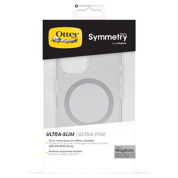 OtterBox Cover Posteriore Trasparente Symmetry con MagSafe Apple iPhone 16 - Clear