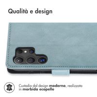 imoshion Cover a libro di Lusso Samsung Galaxy S24 Ultra - Azzurro