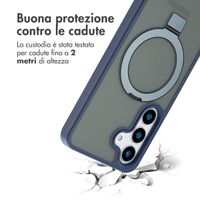Accezz Cover con anello e supporto con MagSafe Samsung Galaxy S25 - Blu