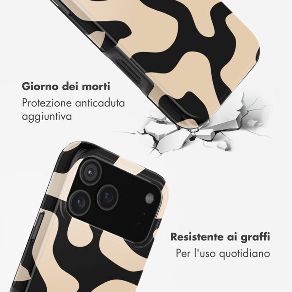 Selencia Cover Posteriore Vivid Apple iPhone 17 Pro Max - Art Wave Black