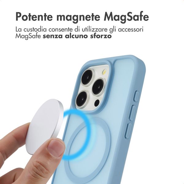 imoshion Cover posteriore Color Guard con MagSafe Apple iPhone 15 Pro - Azzurro