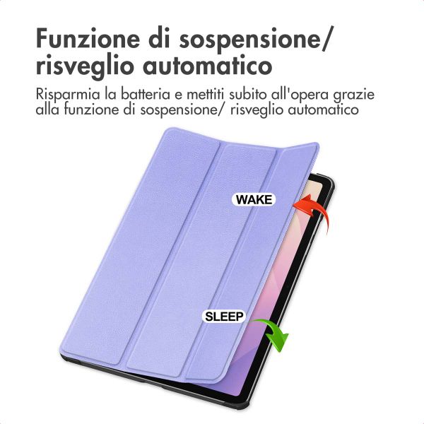 imoshion Cover a libro Trifold Samsung Galaxy Tab S11 - Lilla