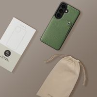 Selencia Cover posteriore Riva con portacarte Samsung Galaxy S26 - Sage Green