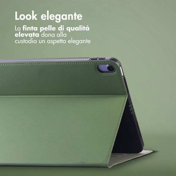Accezz Cover Tablet Classica Apple iPad 11 (2025) 11 pollici A16 / iPad 10 (2022) 10.9 pollici - Verde