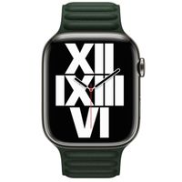 Apple Cinturino Leather Link Apple Watch | 38/40/41/42 mm - Taglia M/L - Sequoia Green