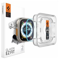 Spigen EZ FIT Glas.tR pellicola protettiva in vetro con applicatore Apple Watch Ultra - 49 mm - Trasparente