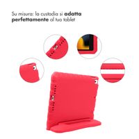 imoshion Cover Antishoc Speciale Bambini con Manico iPad 10.2 (2019 / 2020 / 2021) - Rosso