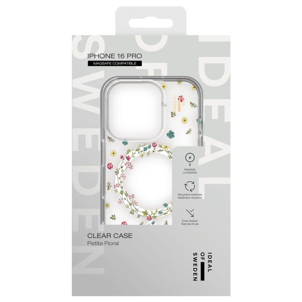 iDeal of Sweden Cover Trasparente con MagSafe Apple iPhone 16 Pro - Petite Floral