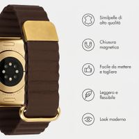 imoshion Cinturino magnetico in pelle sintetica Apple Watch | 44/45/46/49 mm - Marrone