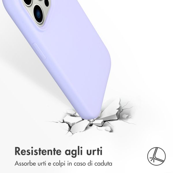 Accezz Cover in silicone liquido con MagSafe Apple iPhone 14 Pro - Viola