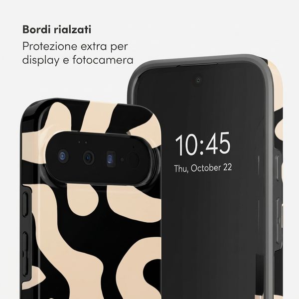 Selencia Cover posteriore Vivid con MagSafe Google Pixel 11 Pro - Art Wave Black