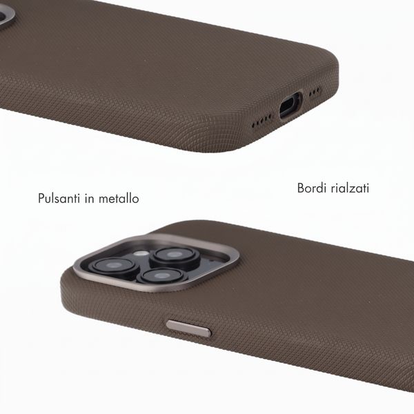 Accezz Cover Mesh con MagSafe Apple iPhone 16 Pro - Marrone