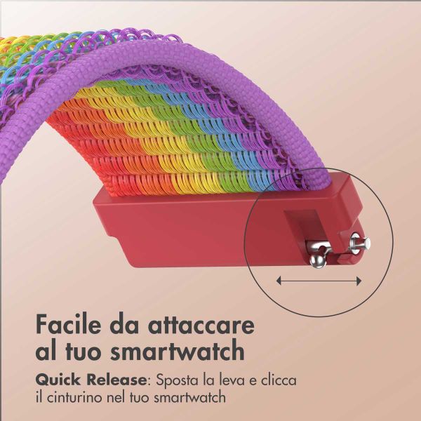 imoshion Cinturino in nylon  - Attacco universale 20 mm - Rainbow