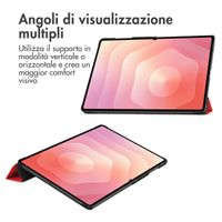 imoshion Cover a libro Trifold Samsung Galaxy Tab S11 Ultra - Rosso