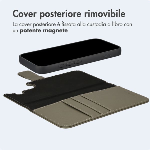imoshion Cover a libro di lusso 2-in-1 rimovibile Apple iPhone 17 - Verde