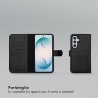 Selencia Libreria rimovibile Olyn con MagSafe Samsung Galaxy S26 Plus - Nero