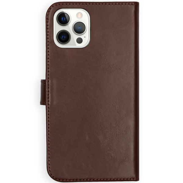 Selencia Cover a libro in vera pelle Apple iPhone 12 Pro Max - Marrone