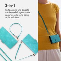 imoshion Cover a libro con Cordino Apple iPhone 16 - Turchese