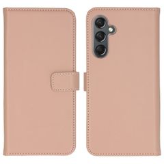 Selencia Cover a libro in vera pelle Samsung Galaxy A25 (5G) - Dusty Pink