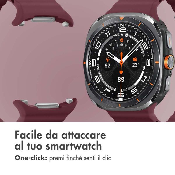 imoshion Cinturino Ocean in silicone Samsung Galaxy Watch Ultra (2024/2025) - Wine Red