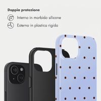Selencia Cover Posteriore Vivid Apple iPhone 15 - Happy Dots Digital Sky
