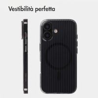 Accezz Cover Lite con MagSafe | Fluted | Apple iPhone 16 - Nero