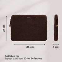 Selencia Cover laptop teddy 13-14 pollici - Choco Brown