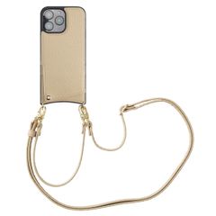Selencia Cover per telefono Nova con cordino e portacarte Apple iPhone 16 Pro Max - Beige