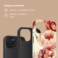 Selencia Cover Posteriore Vivid Apple iPhone 15 - Vintage Peony