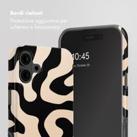 Selencia Cover Posteriore Vivid Apple iPhone 16 - Art Wave Black