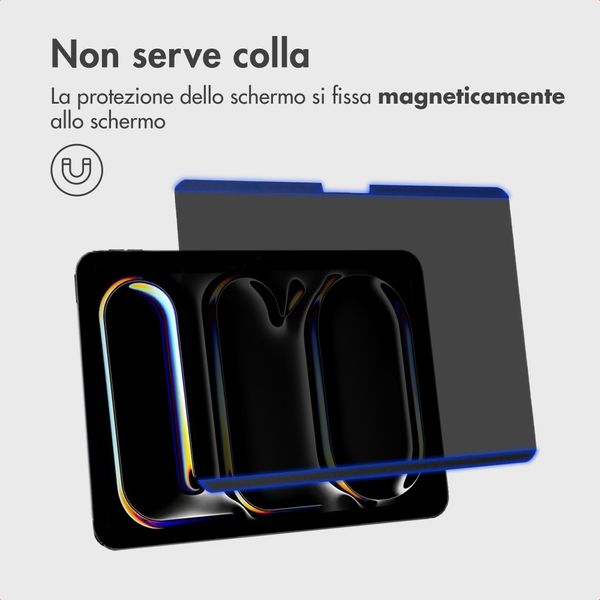 Accezz Pellicola protettiva con privacy magnetica Apple iPad Pro 11 (2025) M5 / (2024) M4