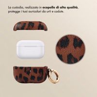 Selencia Cover Sabi stampa pantera  Apple Airpods Pro 3 - Mocha Brown