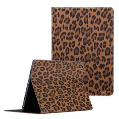Selencia Libreria Sabi con stampa leopardata Samsung Galaxy Tab A9 Plus - Mocha Brown