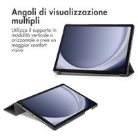 imoshion Cover a libro Trifold Samsung Galaxy Tab A9 Plus - Nero